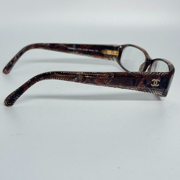 Chanel 3173 c.1123 Women's Brown Rectangular Full Rim Eyeglasses Frame H15783 - Picture 4 of 7